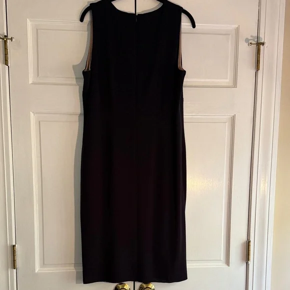 Misook Navy and White Chevron Jacket and Dress - Picture 6 of 6